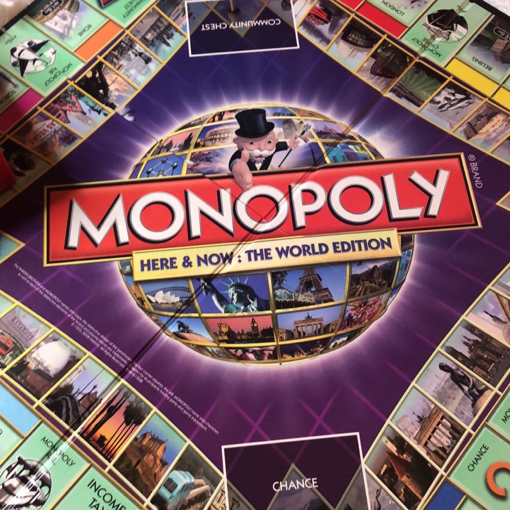 Monopoly Here & Now The World Edition Credit Cards Not Cash Game Board Hasbro - Picture 10 of 13